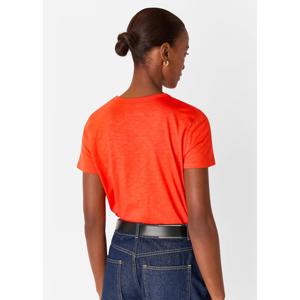 Whistles Red Posie Double Trim Tee